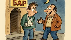 Виц: Ванка, защо ти е превързана ръката?